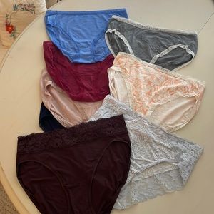 NWOT  8 pack Soma High Leg Briefs Size M